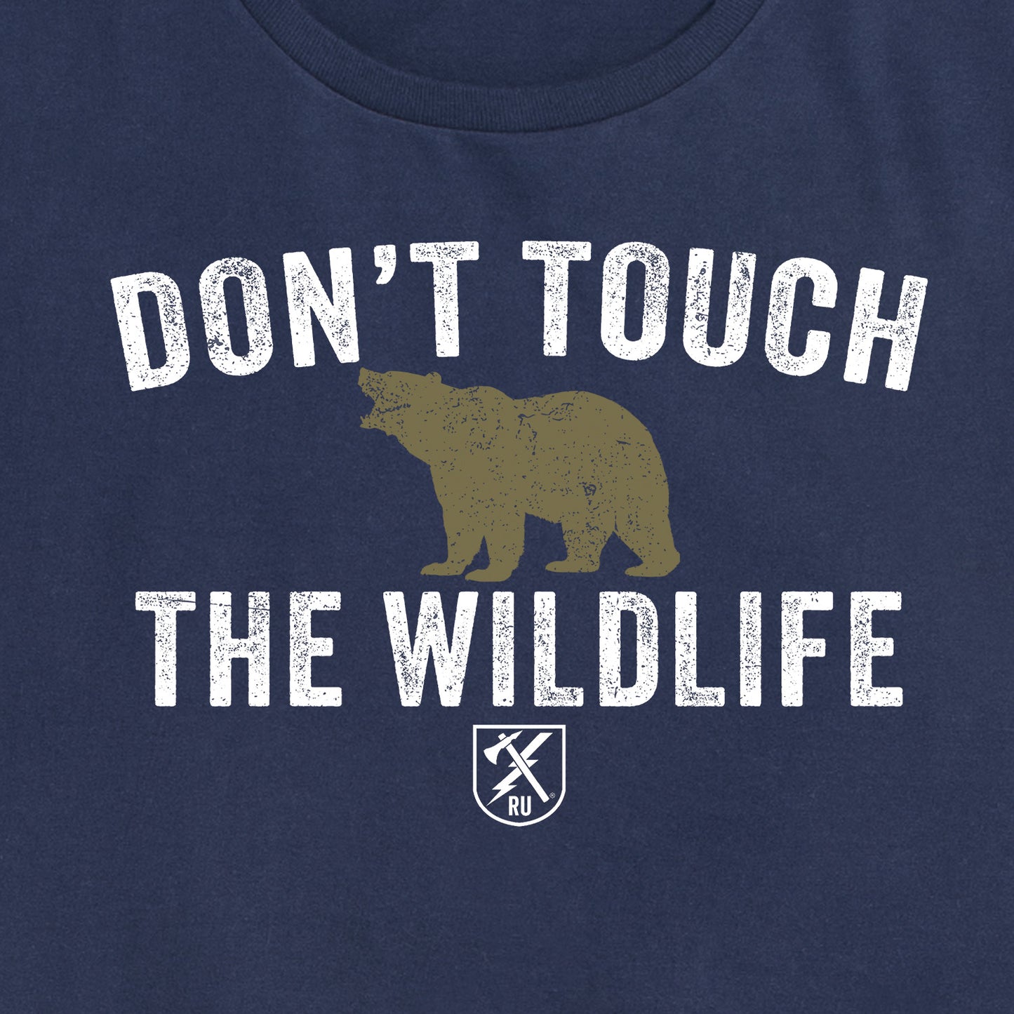 Womens Don't Touch the Wildlife Bear Tee