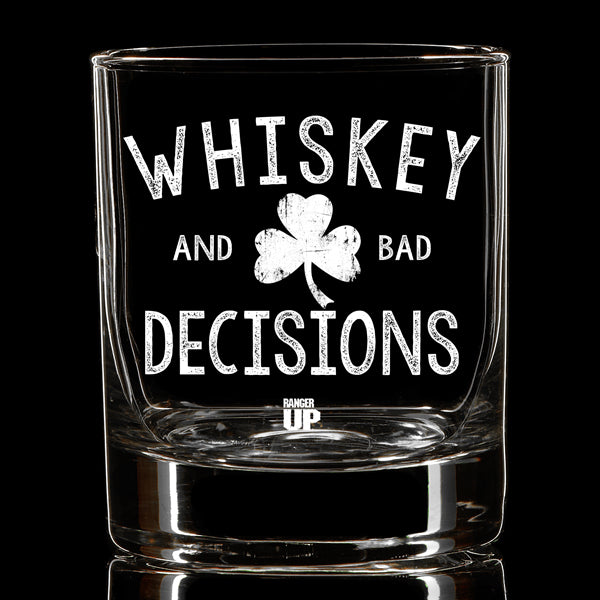 PREORDER Whiskey & Bad Decisions Shamrock Whiskey Glass