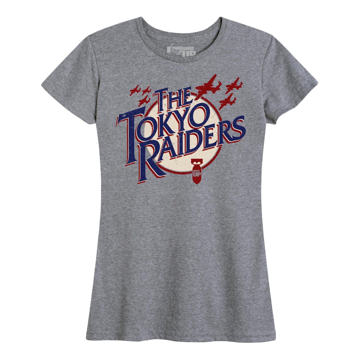 Women's Tokyo Raiders T-Shirt, Size Large in Athletic Heather by Ranger Up