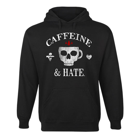 Caffeine & Hate Skull Mug Hoodie