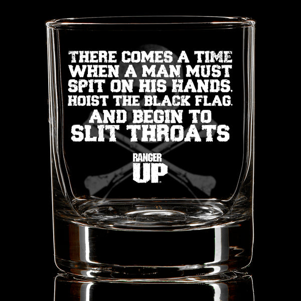 Hoist The Black Flag Whiskey Glass