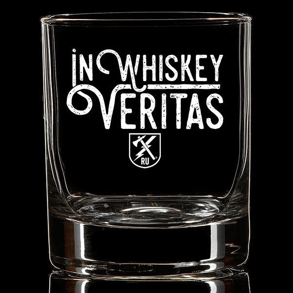 In Whiskey Veritas Whiskey Glass