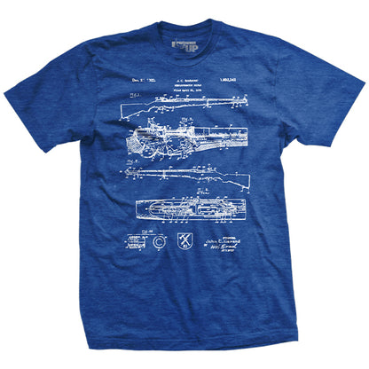 M1 Garand Blueprint T-Shirt