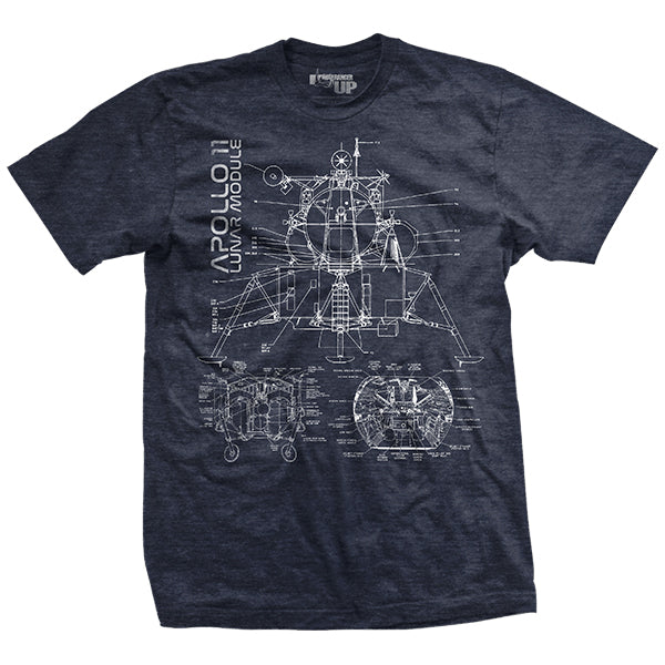 NASA Men's Classic Apollo 11 T-Shirt - Officially Licensed, Slim Fit, 100% Ringspun Cotton, Space & Pop Culture Tee
