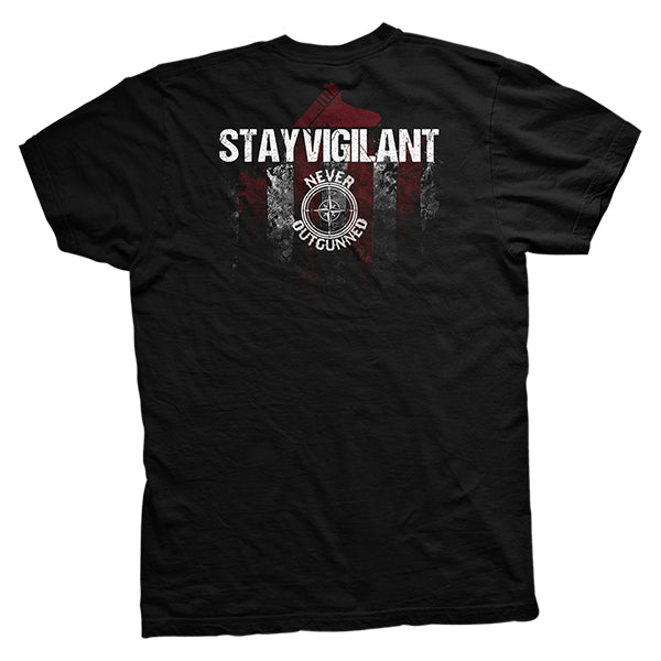 Never Outgunned Stay Vigilant T-Shirt