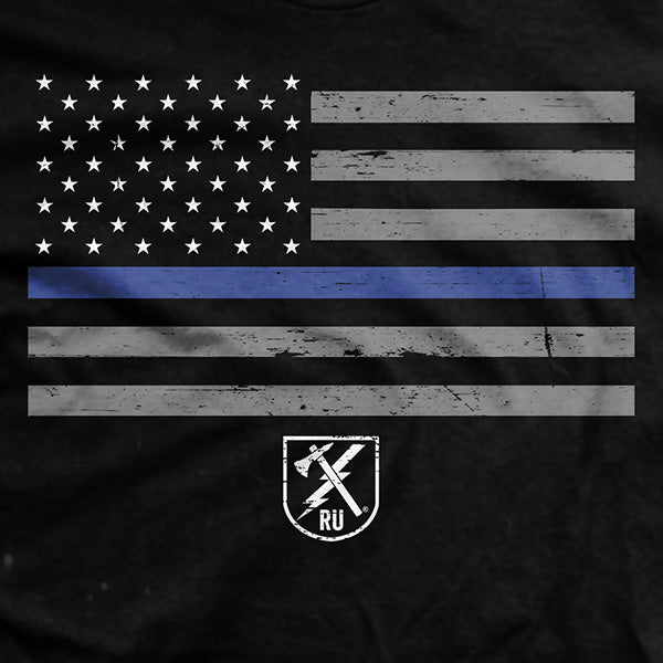 Thin Blue Line Flag T-Shirt