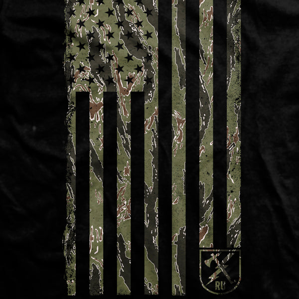 Tiger Stripe Camo Flag T-Shirt