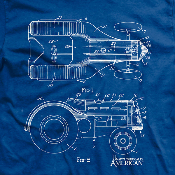 Tractor Blueprint T-Shirt