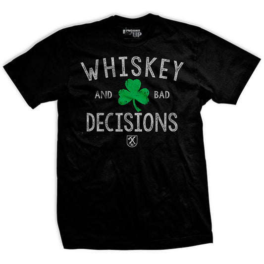 Whiskey & Bad Decisions Shamrock T-shirt