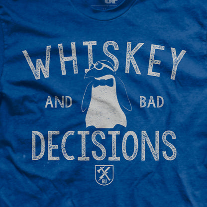 Whiskey & Bad Decisions - Summer Blue - T-Shirt