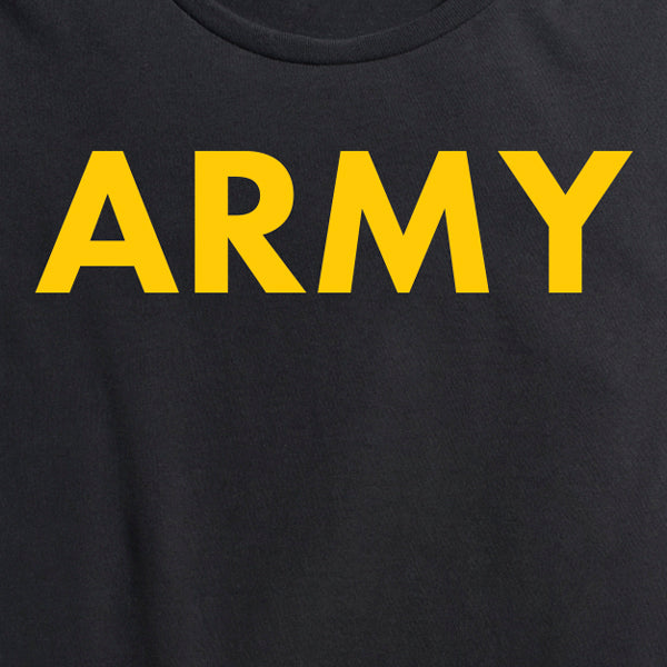 Women's Army Black and Yellow PT Tee