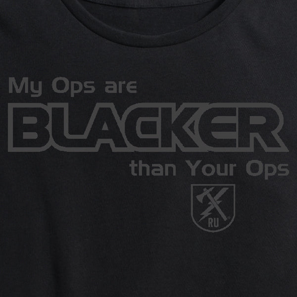 Women's My Ops Are Blacker Tee Black