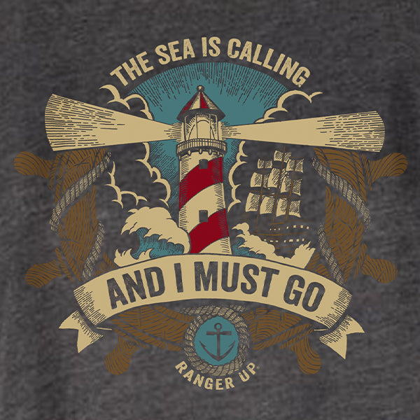 Women's The Sea Is Calling High Neck Tank