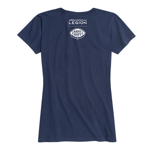Womens Army-Navy Go Navy Goat T-Shirt by the American Legion