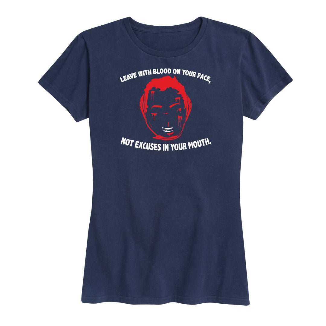 Womens Blood on Your Face Tee