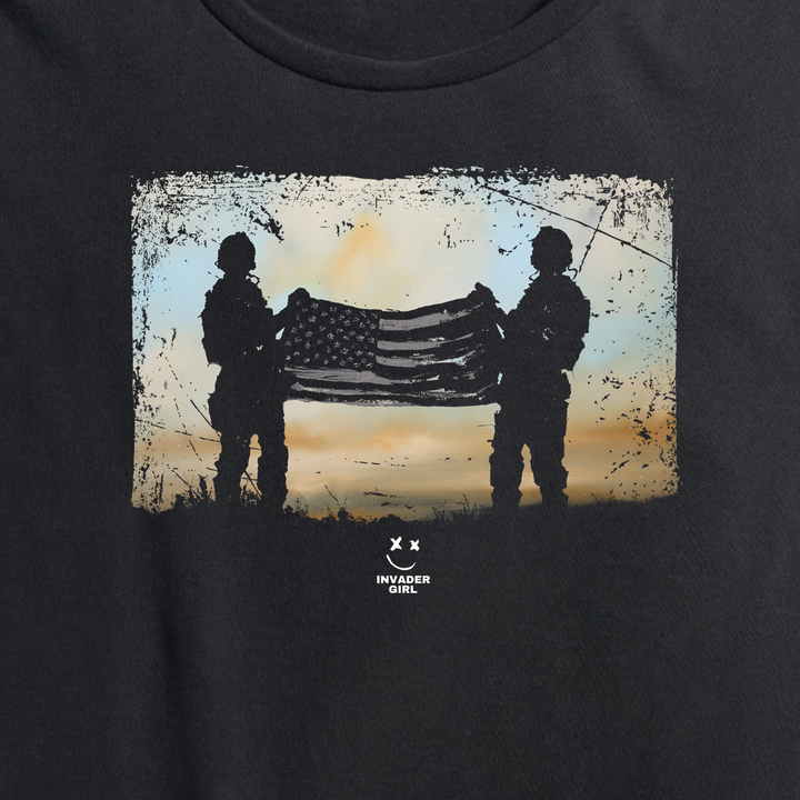 Womens Flag Soldiers Tee