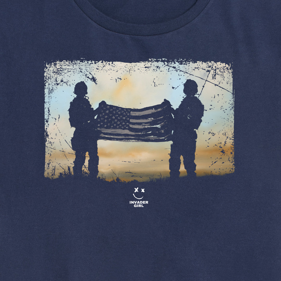 Womens Flag Soldiers Tee