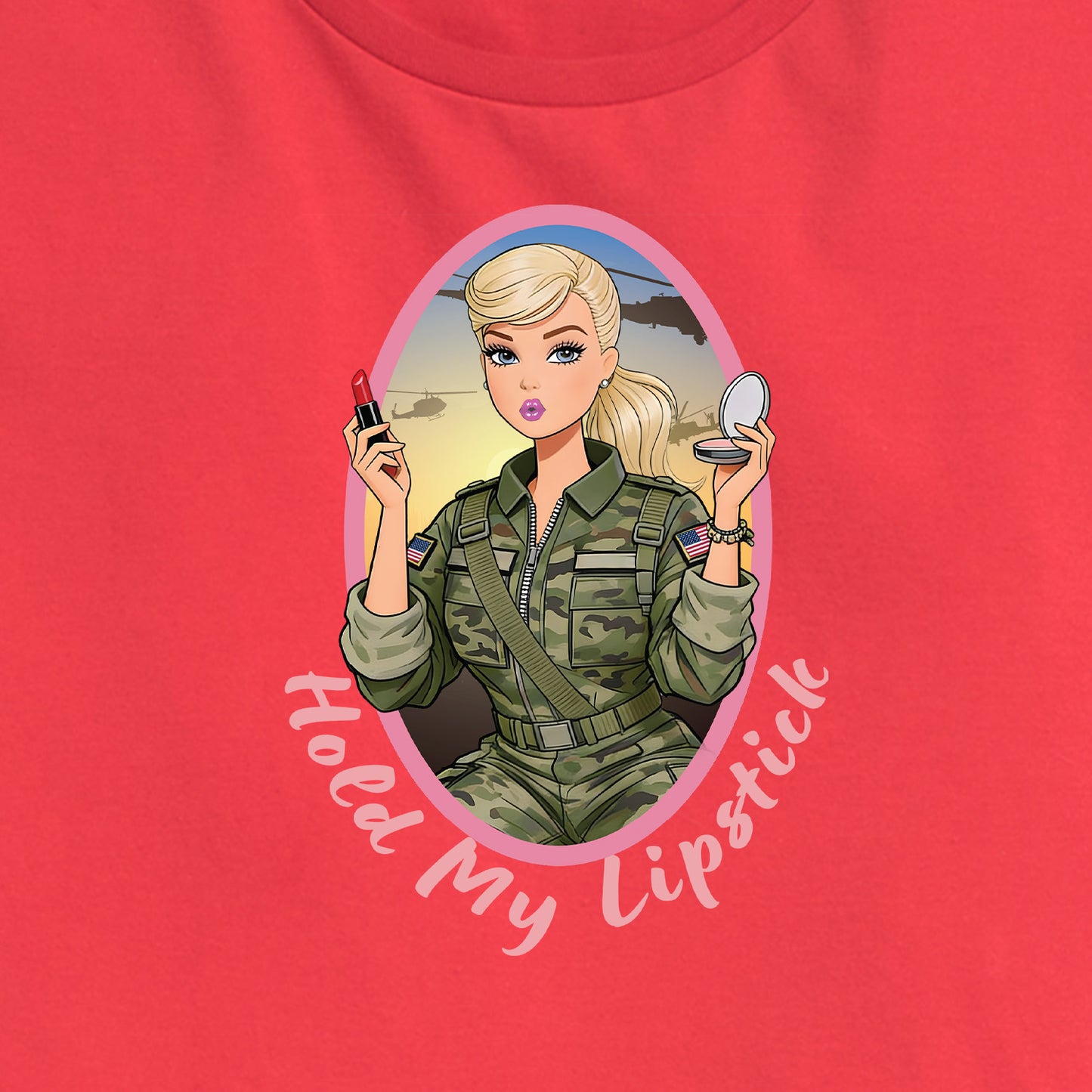 Womens Hold My Lipstick Tee