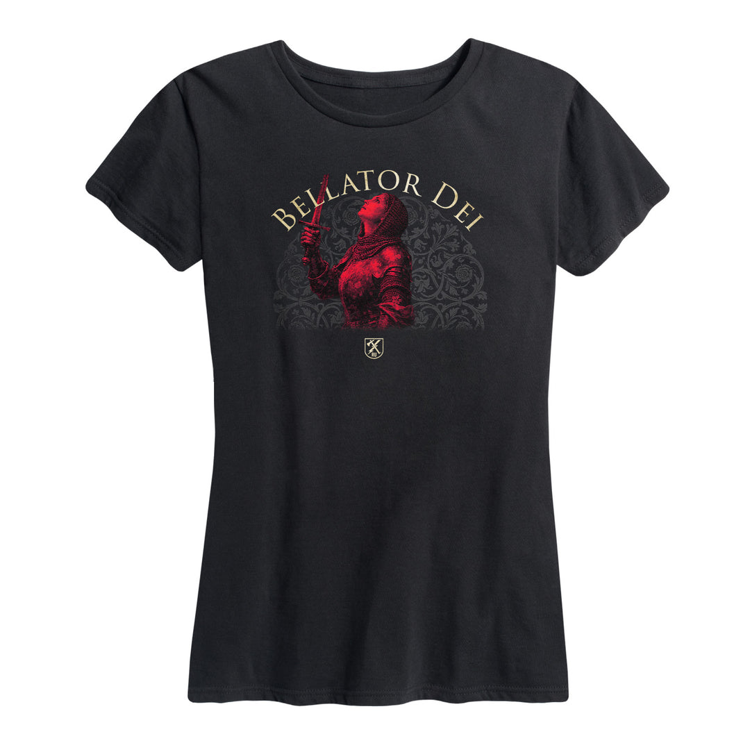Womens Bellator Dei Joan of Arc Tee