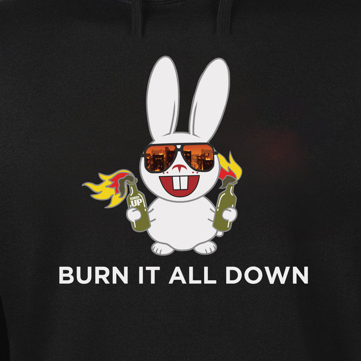 Burn it All Down Angry Bunny Hoodie