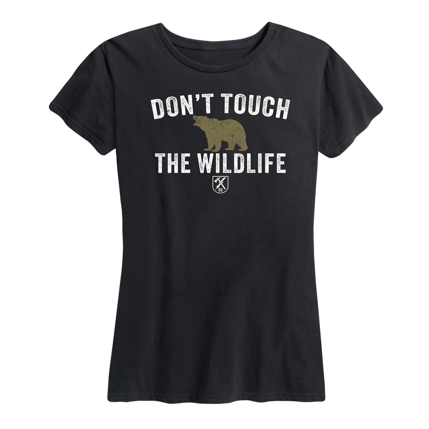 Womens Don't Touch the Wildlife Bear Tee