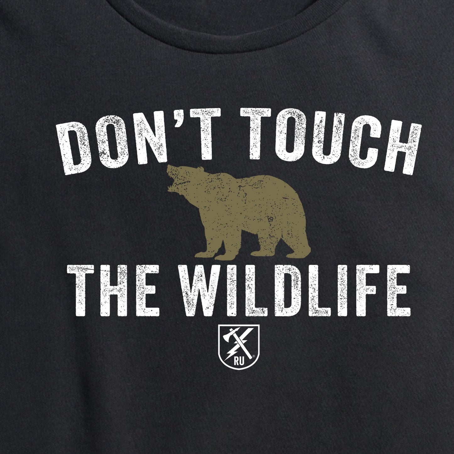 Womens Don't Touch the Wildlife Bear Tee