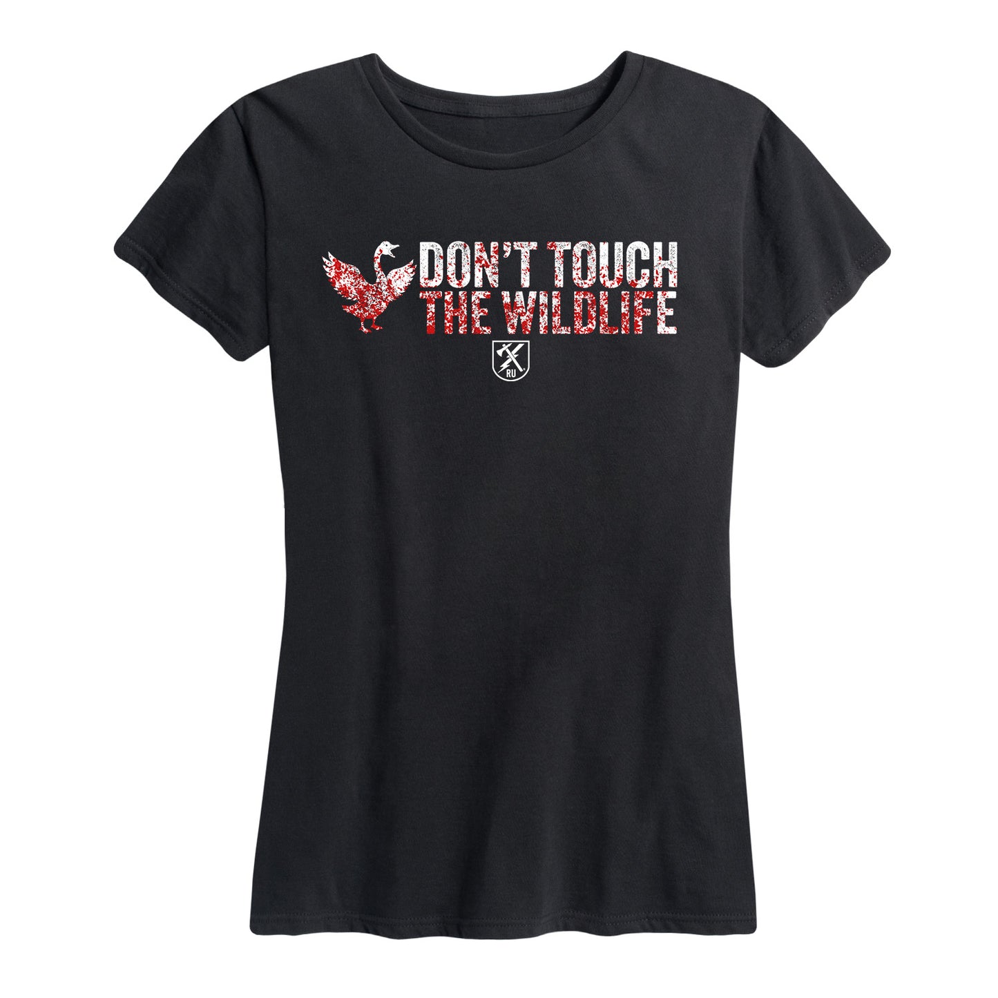 Womens Don't Touch the Wildlife Goose Tee
