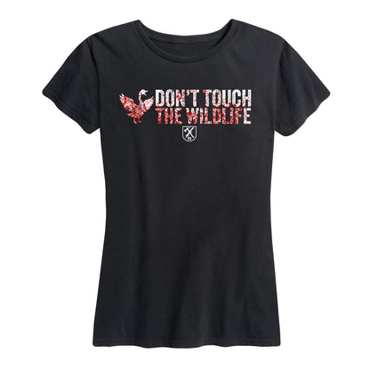 Womens Don't Touch the Wildlife Goose Tee