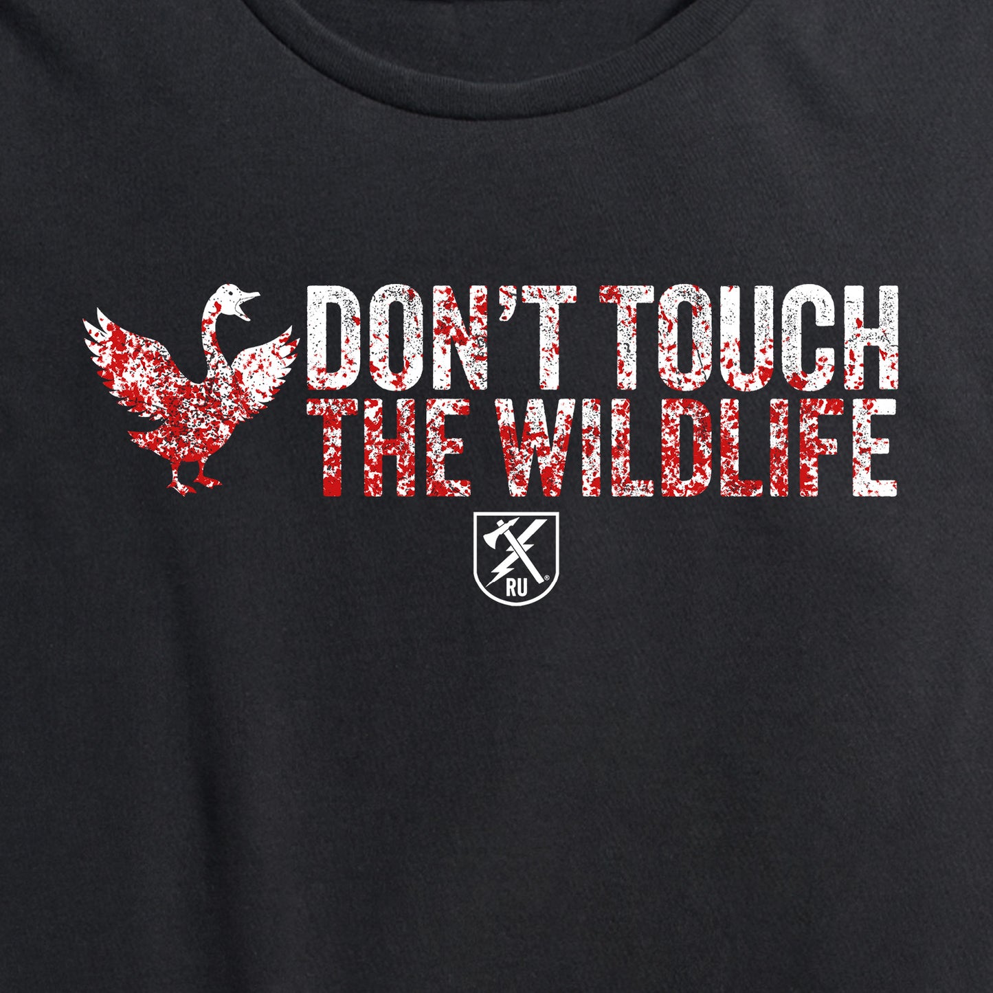 Womens Don't Touch the Wildlife Goose Tee