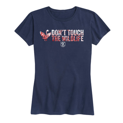 Womens Don't Touch the Wildlife Goose Tee