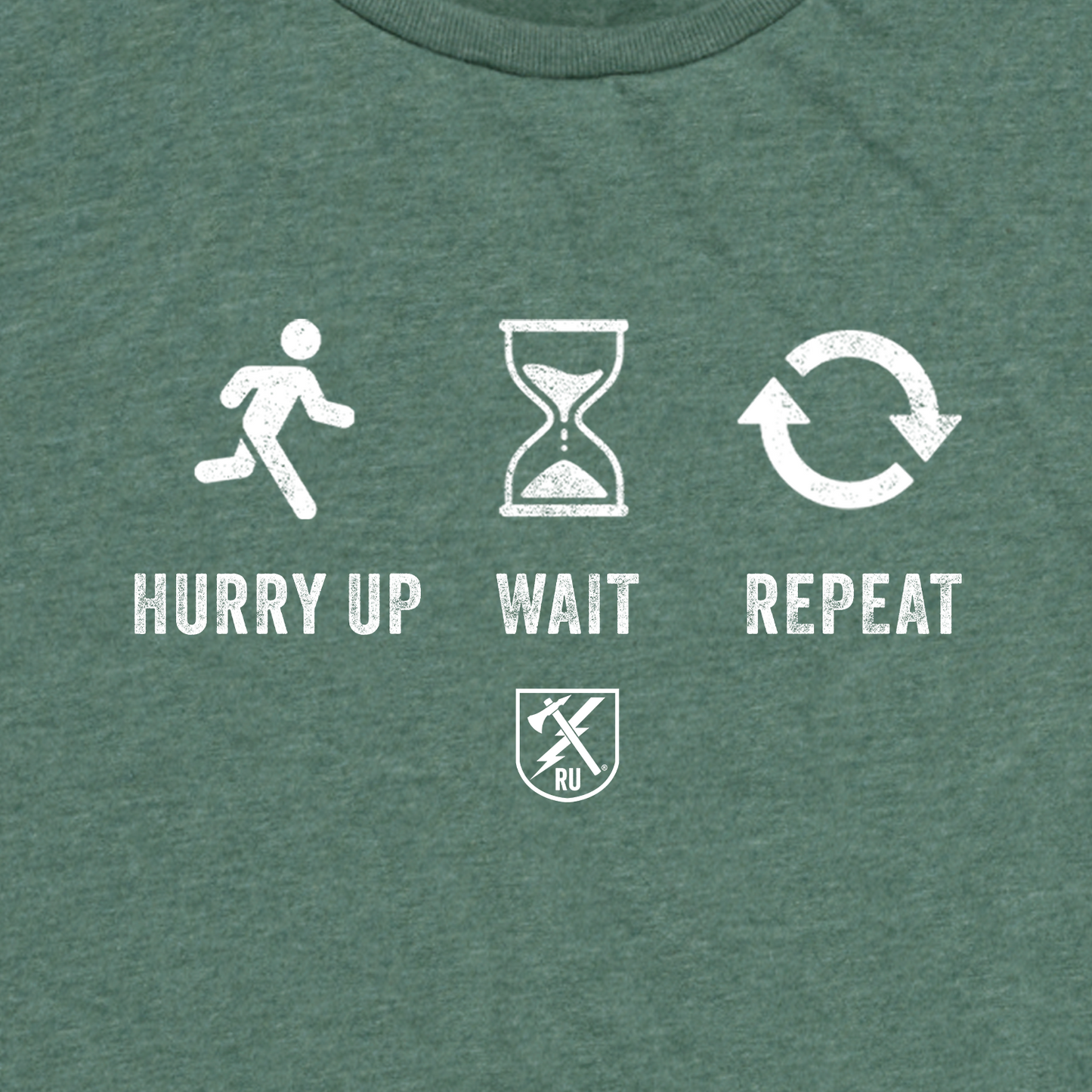 Womens Hurry Up and Wait Tee