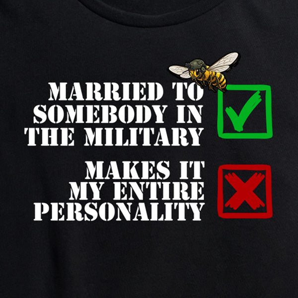 Womens Married to Military Spouse Tee