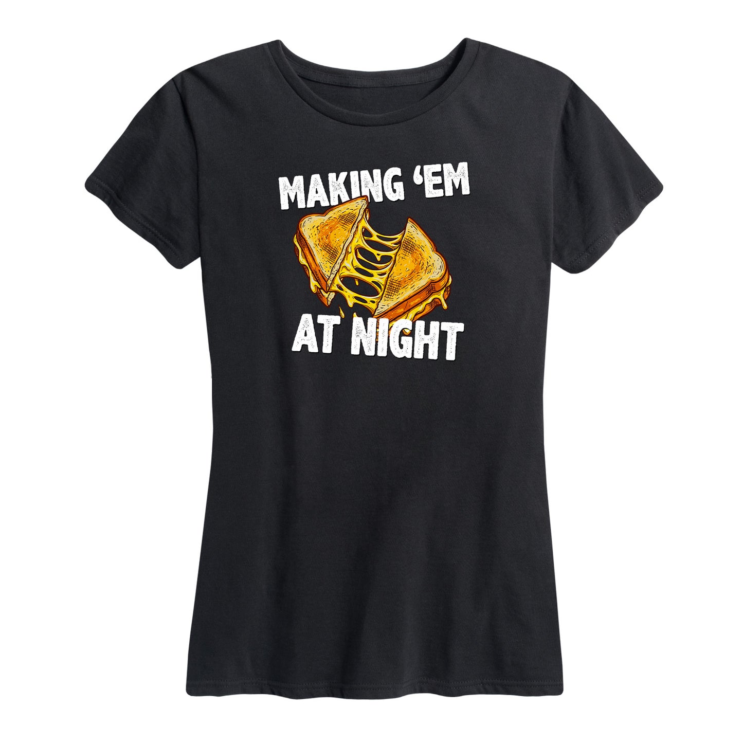 Womens Making Em at Night Grilled Cheese Tee