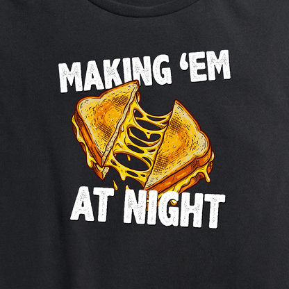 Womens Making Em at Night Grilled Cheese Tee