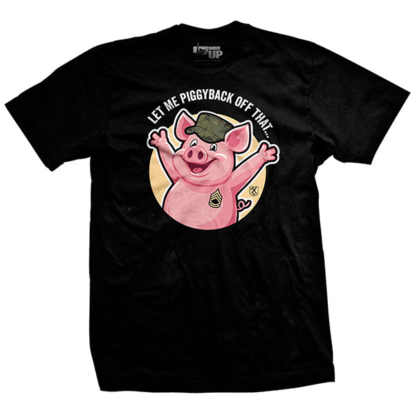 Let Me Piggyback Cartoon T-Shirt