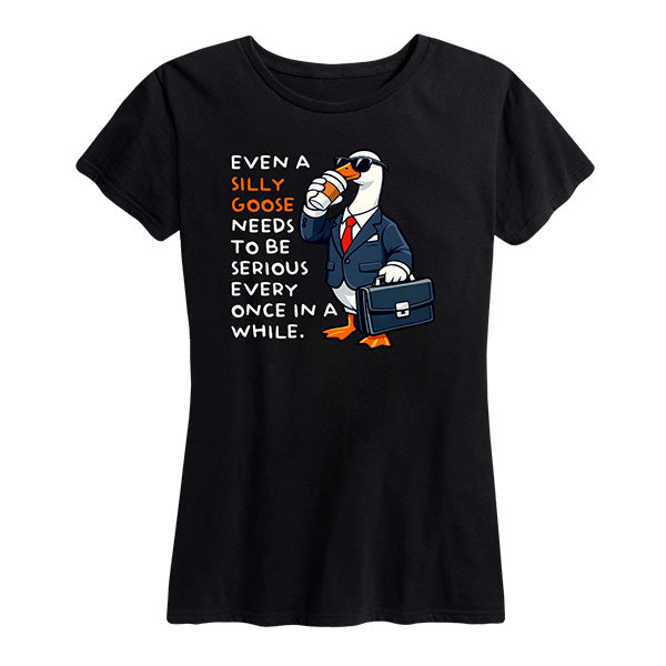Womens Serious Goose Tee