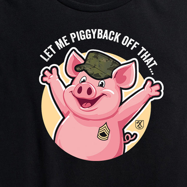 Women's Piggyback Cartoon Tee