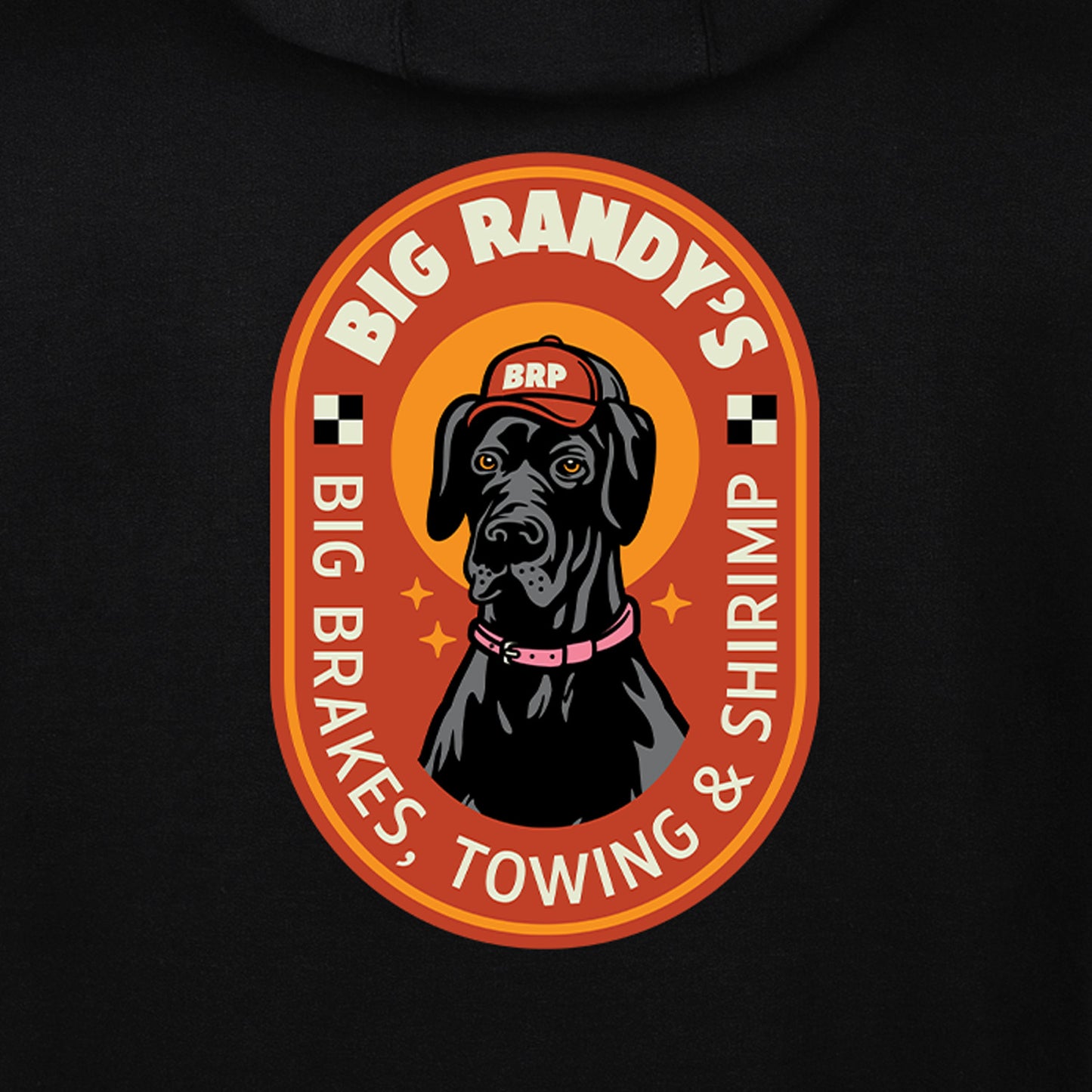 Big Randy's Big Brakes Towing and Shrimp Hoodie