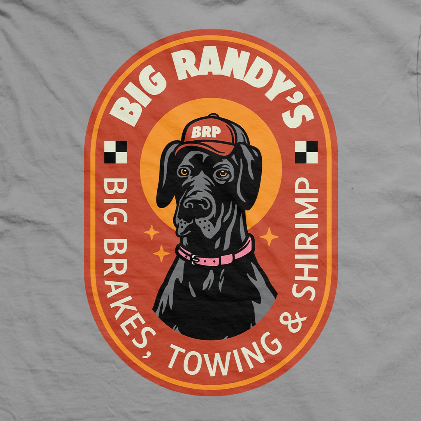 Big Randy's Big Brakes Towing and Shrimp T-Shirt
