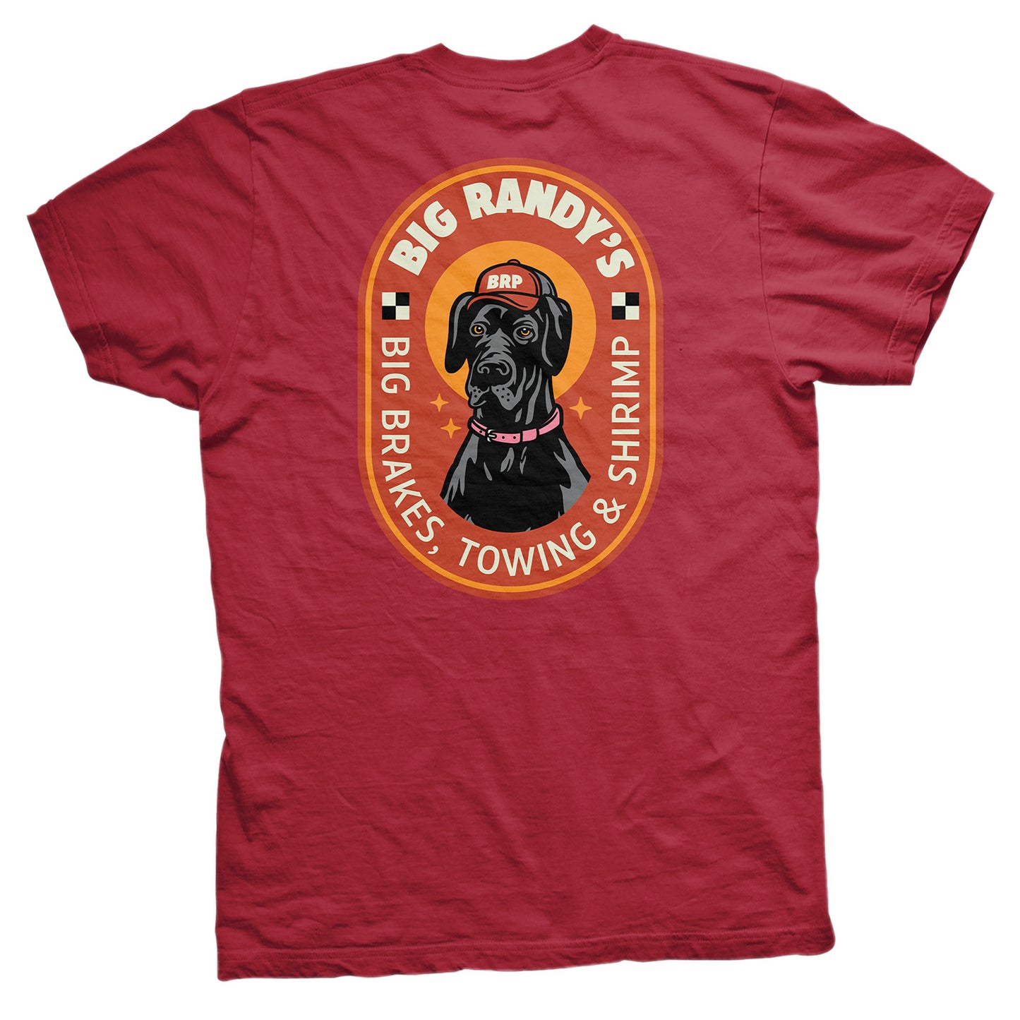 Big Randy's Big Brakes Towing and Shrimp T-Shirt