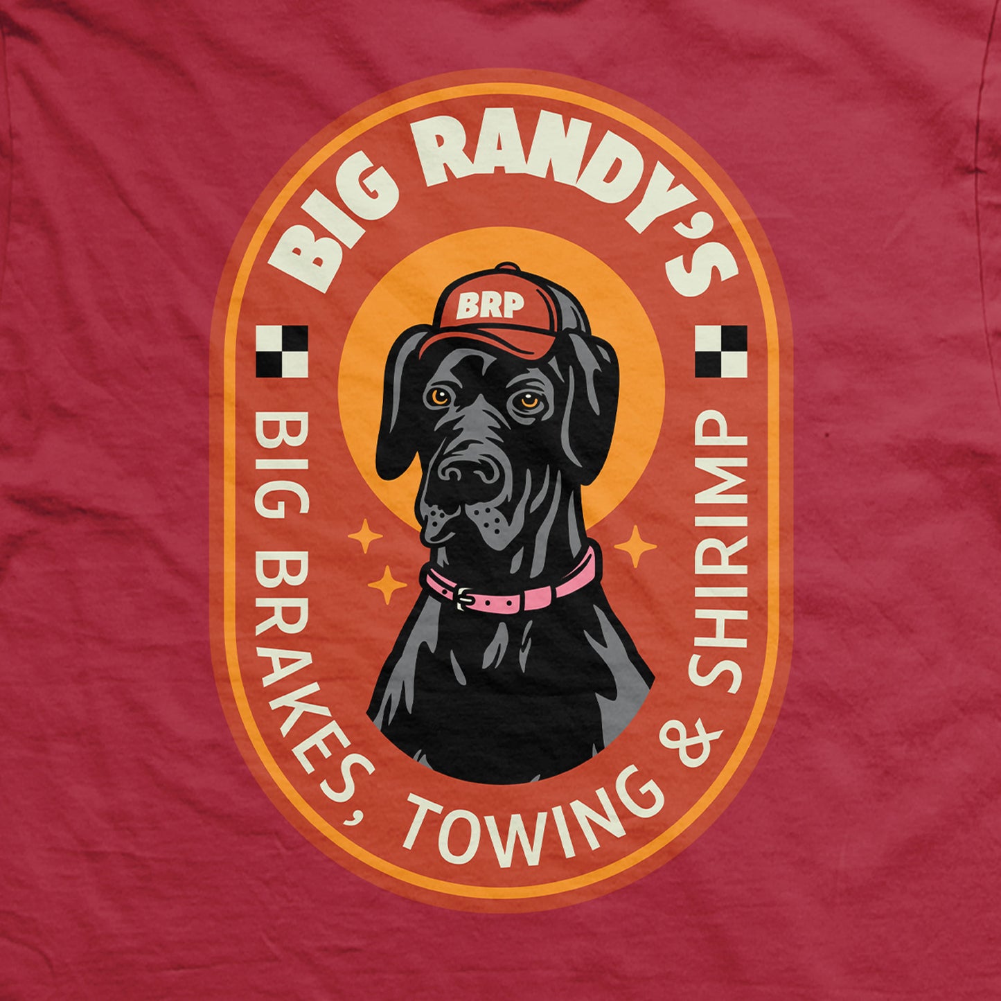 Big Randy's Big Brakes Towing and Shrimp T-Shirt