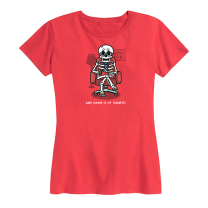 Women's Dark Humor is My Therapist Tee