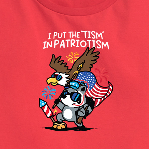 Women's I Put the Tism in Patriotism Tee