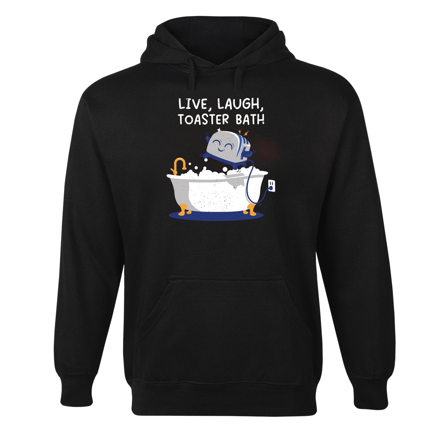 Live Laugh Toaster Bath Hoodie