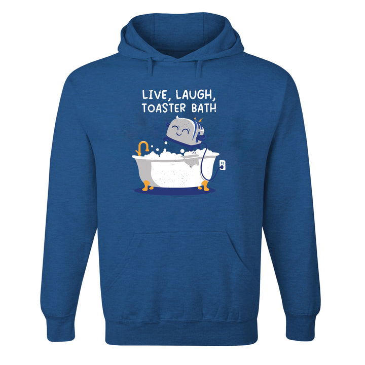 Live Laugh Toaster Bath Hoodie