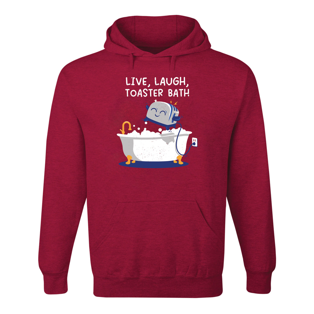 Live Laugh Toaster Bath Hoodie