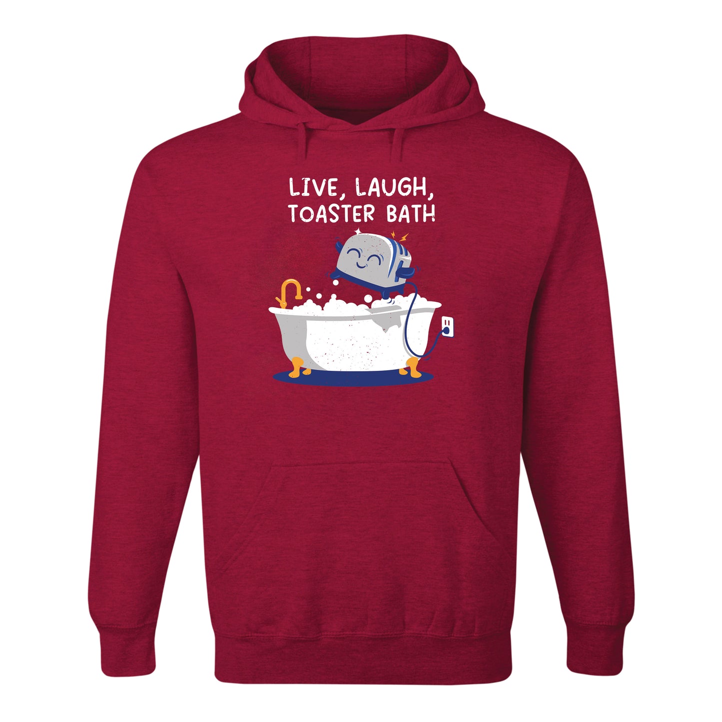 Live Laugh Toaster Bath Hoodie