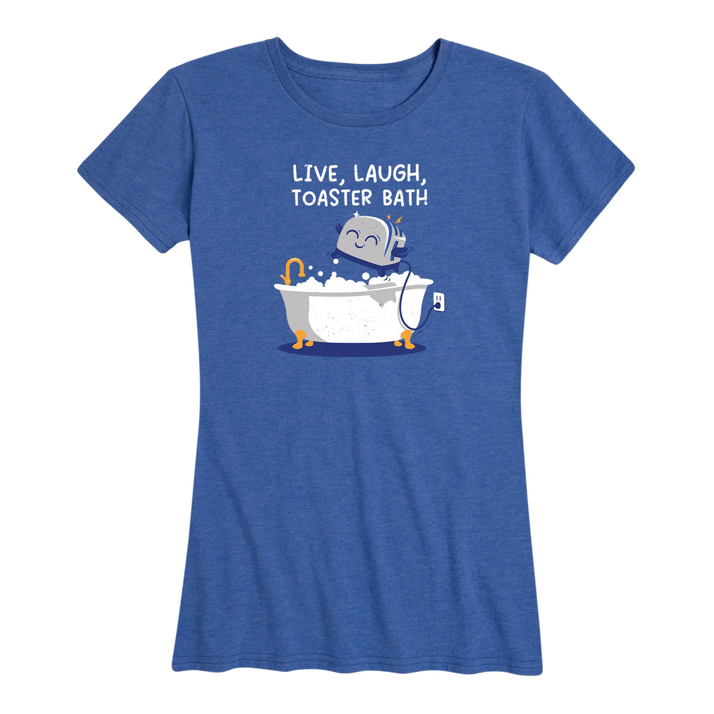 Women's Live, Laugh, Toaster Bath Tee