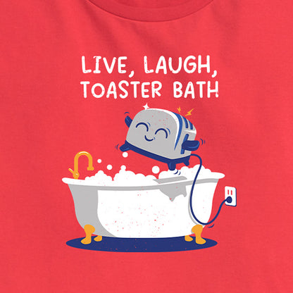 Women's Live, Laugh, Toaster Bath Tee