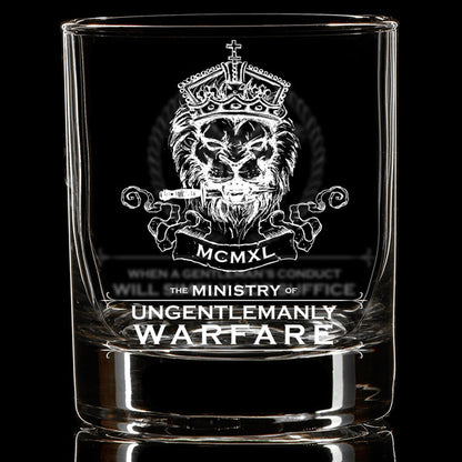 League of Ungentlemanly Warfare Whiskey Glass